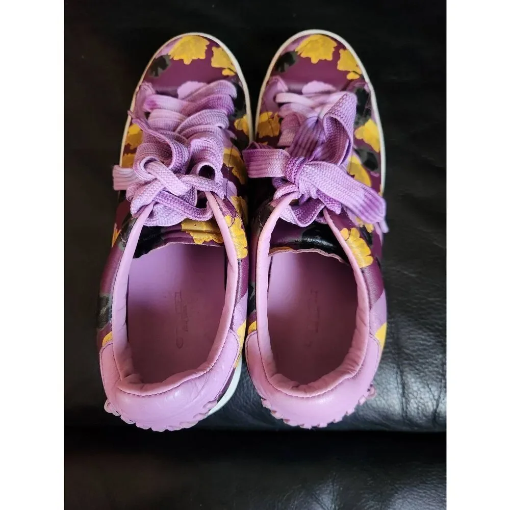 Coach Lo Top Floral pattern Sneaker A00998 Woman's Size 10B